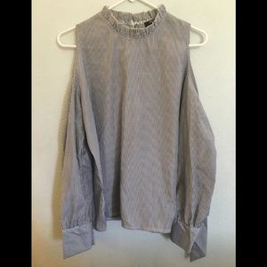 EUC Zeagoo Pin Striped Top